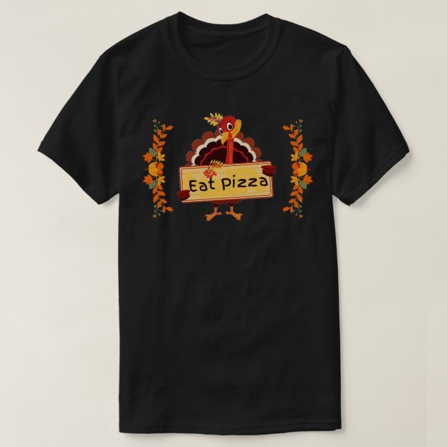 Pizza essen T-Shirt (Design vorne)