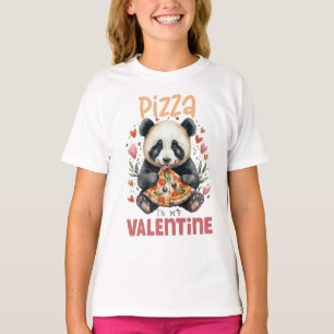 Pizza est mon T-shirt Valentine Girls