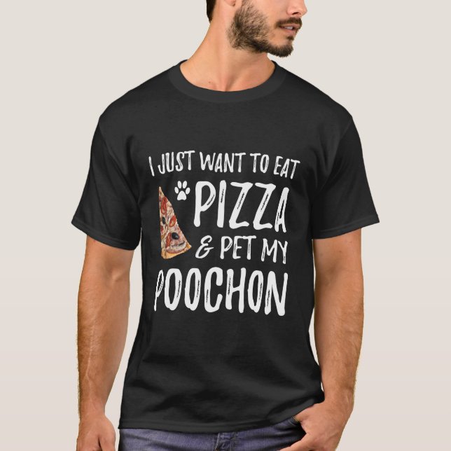 Pizza Et Poochon Sweat - shirt à capuche Pour Drôl (Devant)