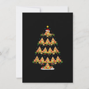 Pizza Fast Food Liebhaber Lichter Xmas Santa Pizza Einladung