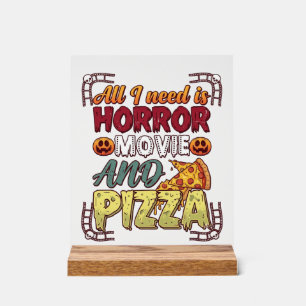 Pizza Film d'Horreur Halloween Citrouille Crâne Tr