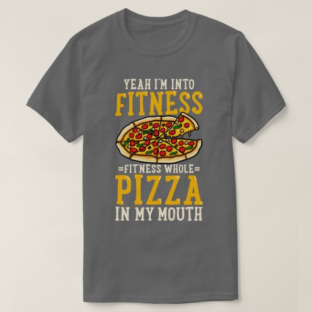 Pizza-Fitness T-Shirt (Design vorne)