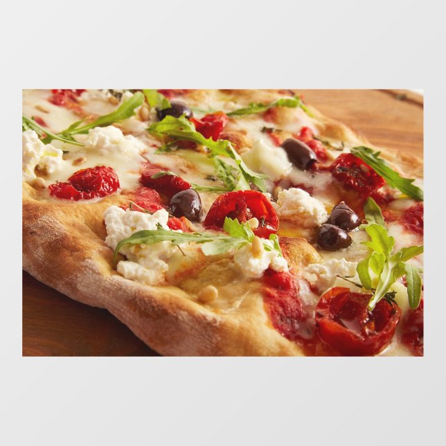 Pizza Food of Italy Pizza Shop Fensteraufkleber (Blatt)