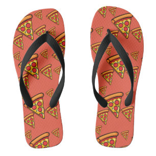 Pizza Freitag Design - Erwachsene Flip Flops, brei Flops
