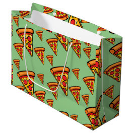 Pizza Freitag Design - Geschenktasche - Groß Große Geschenktüte