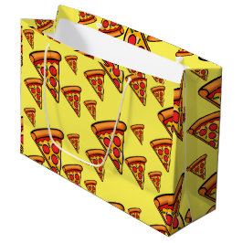 Pizza Freitag Design - Geschenktasche - Groß Große Geschenktüte