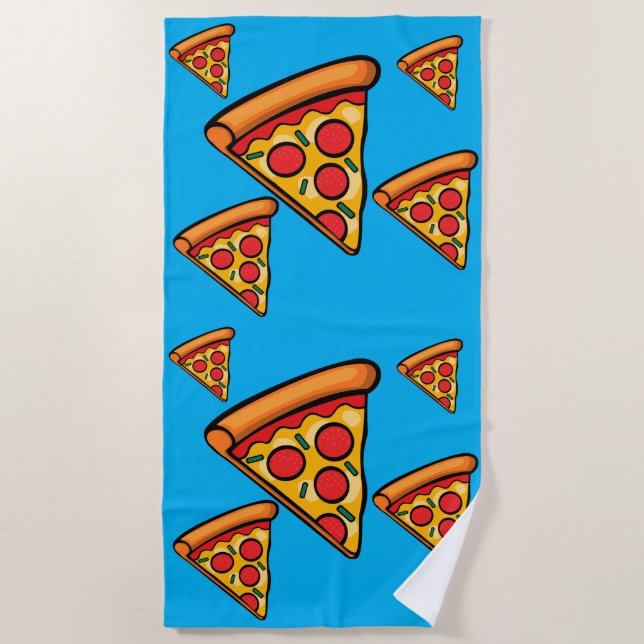 Pizza Freitag Design - Strandtuch (Vorderseite)