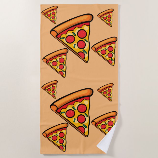 Pizza Freitag Design - Strandtuch (Vorderseite)