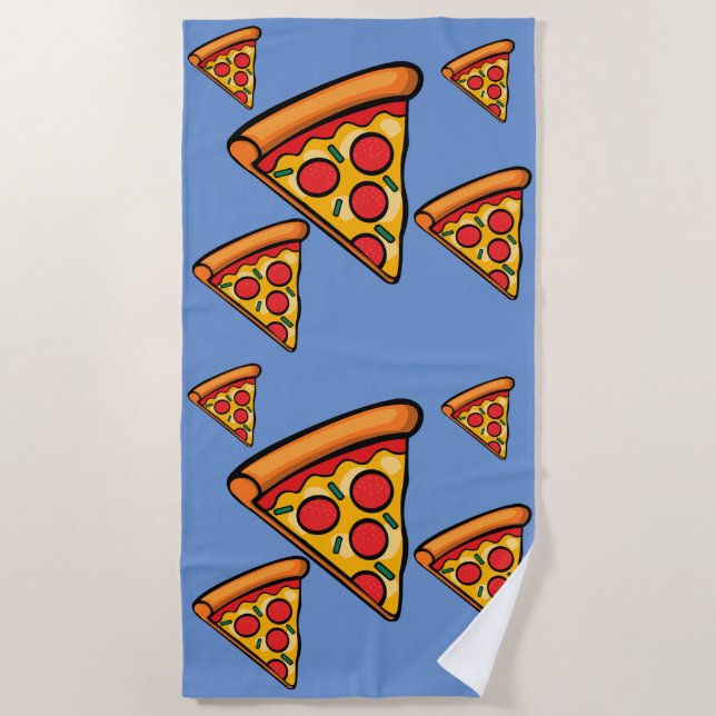 Pizza Freitag Design - Strandtuch (Vorderseite)