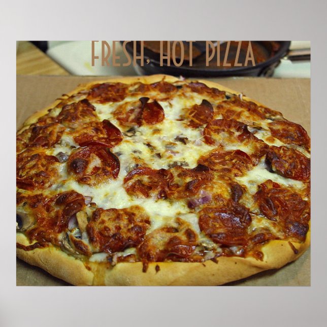 PIZZA FRESH HOT ART POSTER (Vorne)