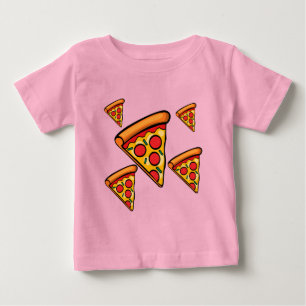 Pizza Friday Design - Baby Fine Jersey T - Shirt