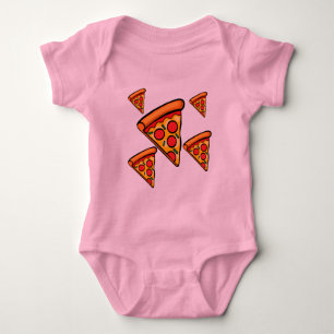 Pizza Friday Design - Baby Jersey Bodysuit Baby Strampler