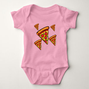 Pizza Friday Design - Baby Jersey Bodysuit Strampler