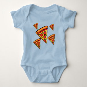 Pizza Friday Design - Baby Jersey Bodysuit Strampler