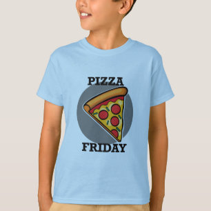 Pizza Friday Design - Kids' Basic T - Shirt
