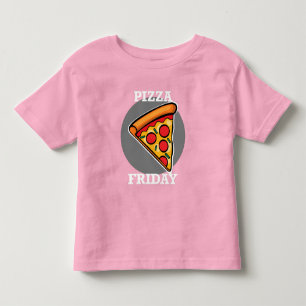Pizza Friday Design - Kleinkind Fine Jersey T - Sh T-shirt