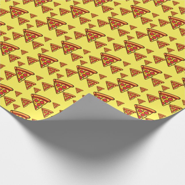 Pizza Friday Design - Matte Wrapping Paper Geschenkpapier (Ecke)