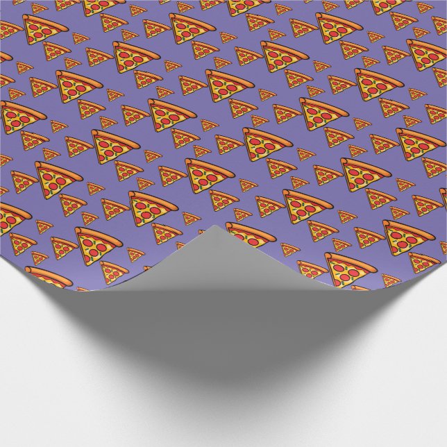 Pizza Friday Design - Matte Wrapping Paper Geschenkpapier (Ecke)