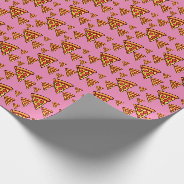 Pizza Friday Design - Matte Wrapping Paper Geschenkpapier (Ecke)