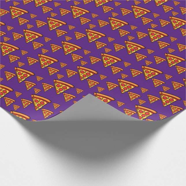 Pizza Friday Design - Matte Wrapping Paper Geschenkpapier (Ecke)