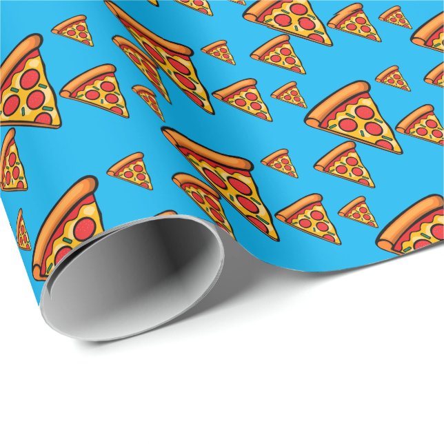 Pizza Friday Design - Matte Wrapping Paper Geschenkpapier (Rolleneckpunkt)