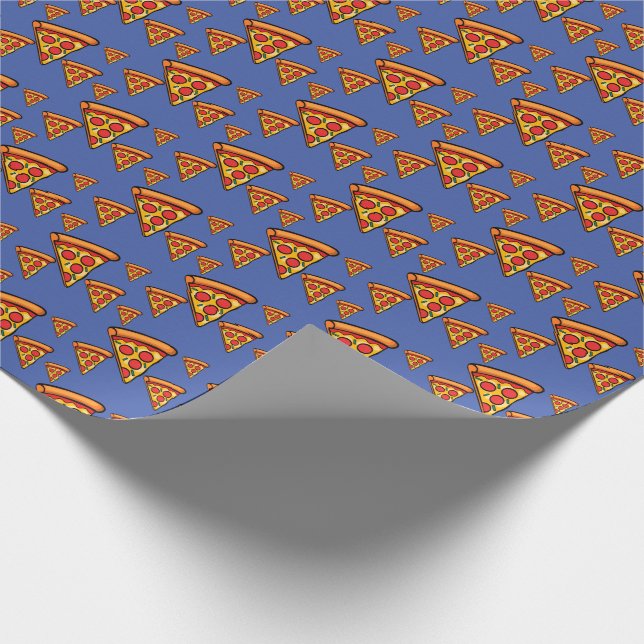 Pizza Friday Design - Matte Wrapping Paper Geschenkpapier (Ecke)