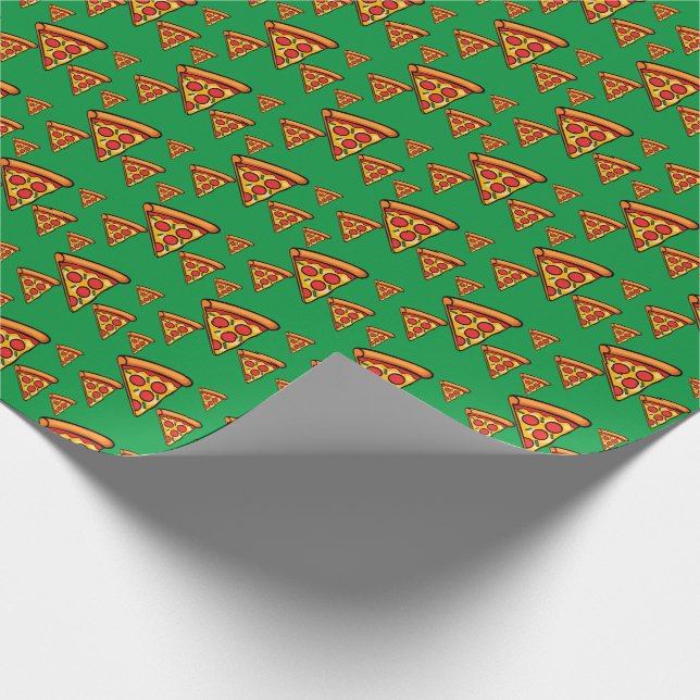Pizza Friday Design - Matte Wrapping Paper Geschenkpapier (Ecke)