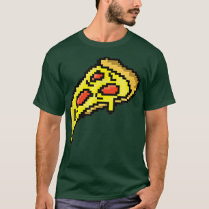 Pizza Funny Fast Food Piel Art Video Gamer Gaming T-Shirt