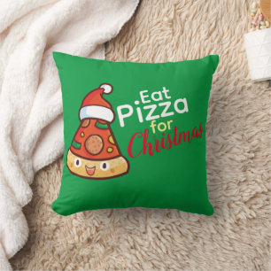 Pizza für Weihnachts-Throw-Kissen nach Maß Kissen