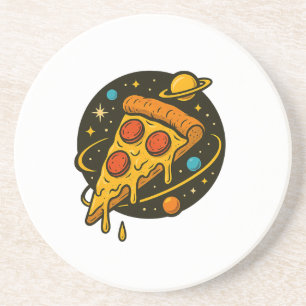 Pizza Galaxy - Kosmische Scheibe des Geschmacks Getränkeuntersetzer