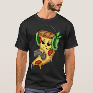 Pizza Gamer Liebe Play Video Games Funny Controlle T-Shirt