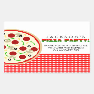 Pizza Gastgeschenk Stickers