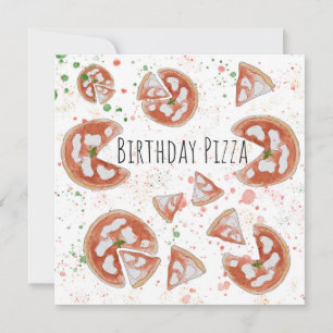 Pizza Geburtstagkarte Feiertagskarte