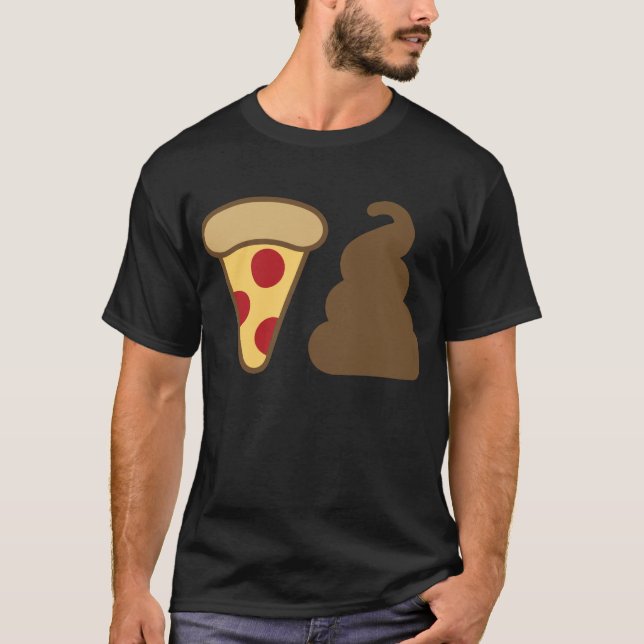 Pizza Gekackt T-Shirt (Vorderseite)