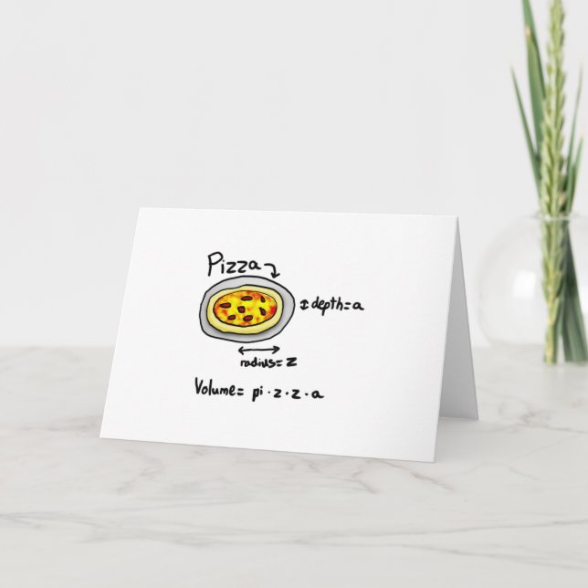 Pizza gelöst karte (Vorderseite)