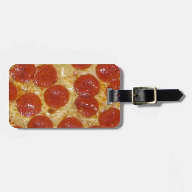 Pizza Gepäckanhänger (Vorderseite horizontal)