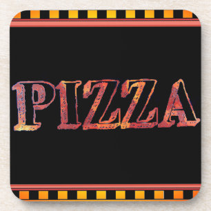 Pizza Getränke Coaster Getränkeuntersetzer
