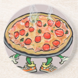 Pizza Getränkeuntersetzer