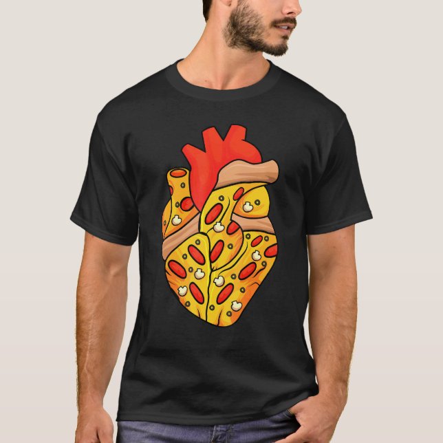 Pizza Heart Slice Neapolitan Pizzeria Pizzaiolo Ca T-Shirt (Vorderseite)
