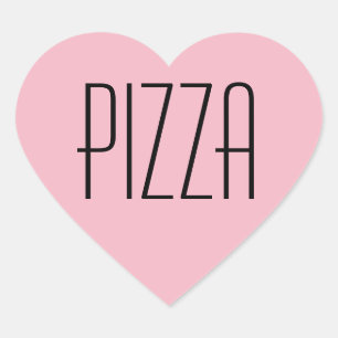 Pizza Heart Sticker