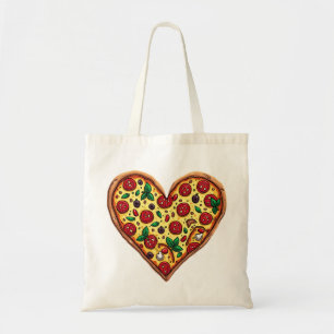 Pizza Heart Tragetasche