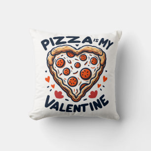 Pizza Heart Valentine Kissen