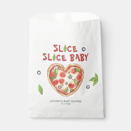pizza heart watercolor baby shower  geschenktütchen