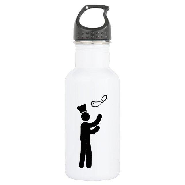 Pizza-Herstellung Trinkflasche (Vorderseite)