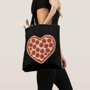Pizza Herzförmig Süß Valentinstag Tasche