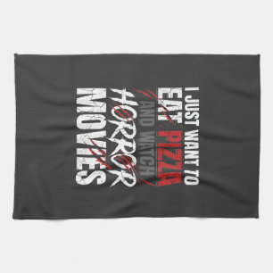 Pizza-Horrorfilme-Halloween-Design_1 Geschirrtuch
