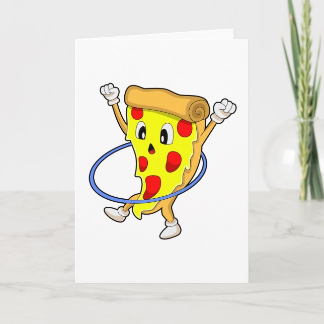 Pizza in Fitness mit Reifen der Fitness.PNG Karte (Vorderseite)