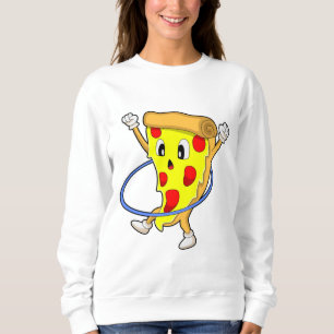 Pizza in Fitness mit Reifen der Fitness.PNG Sweatshirt