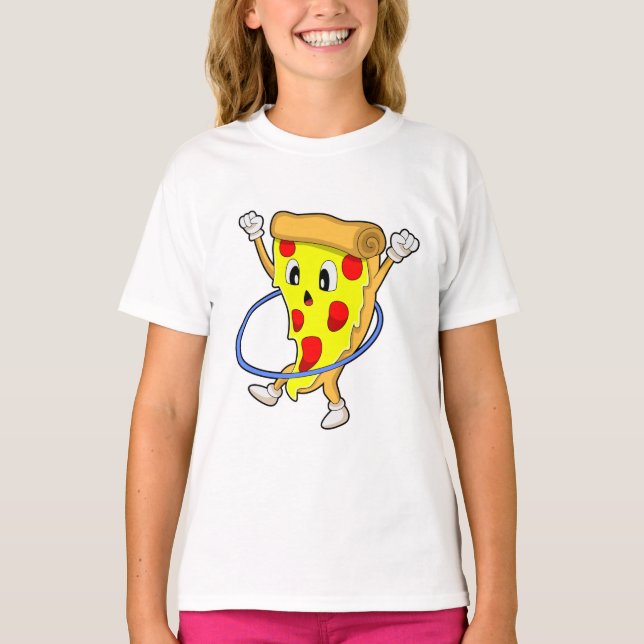 Pizza in Fitness mit Reifen der Fitness.PNG T-Shirt (Vorderseite)