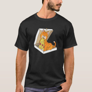 Pizza Ingwerkatze Haustier T-Shirt
